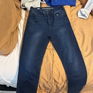 Dark Wash AE Skinny Stretchy Jeans